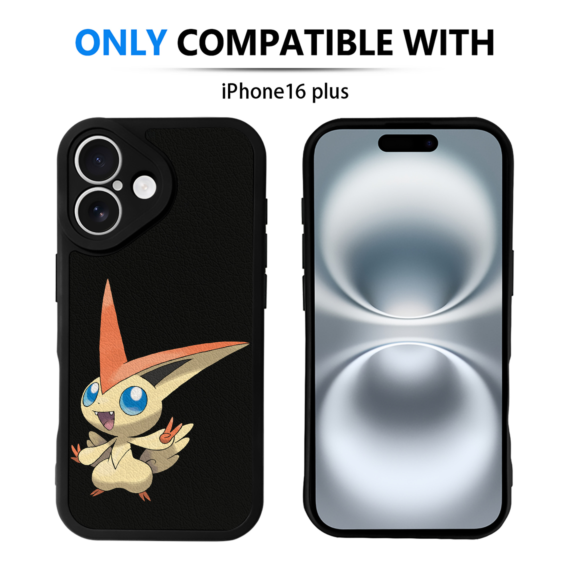 （画像用） ポケットモンスター Pokémon 【iPhone 16シリーズ対応】シリコンスマホケース（レザー調） 材質：シリコン